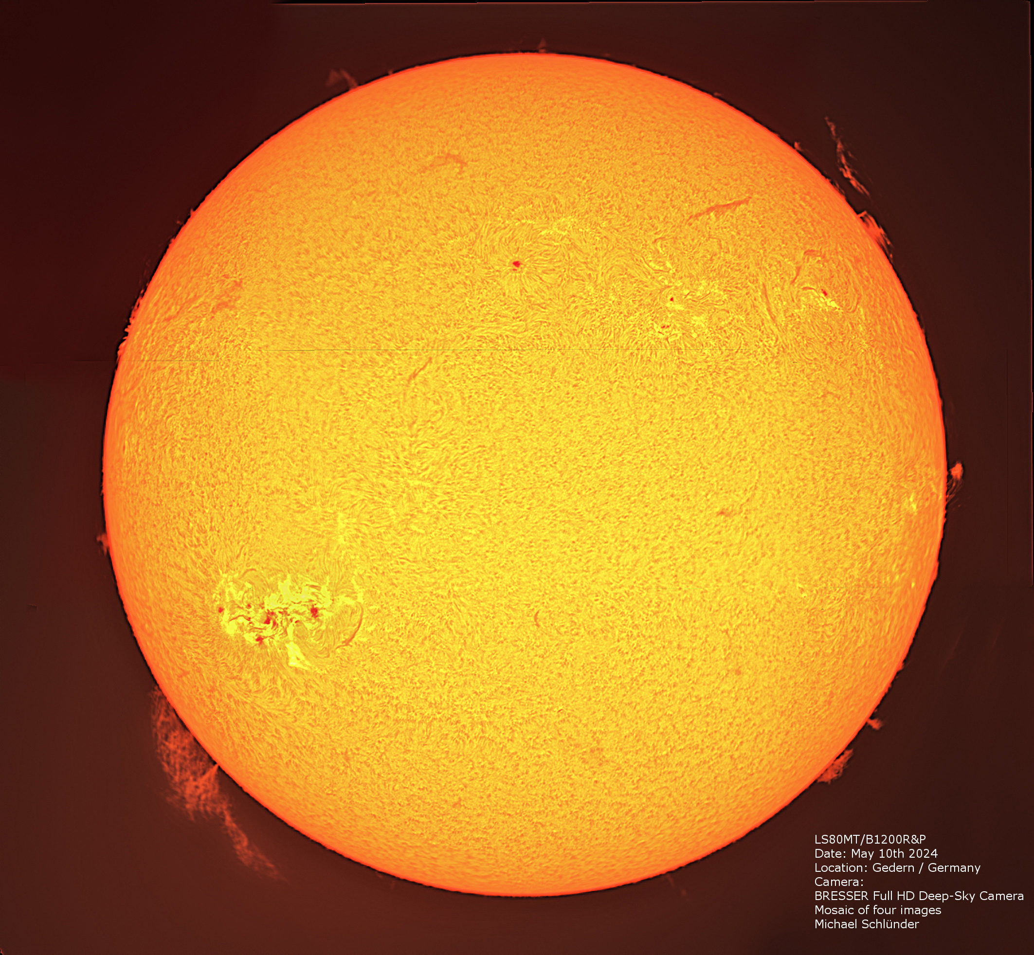 LUNT LS80MT/B1200R&P Télescope APO polyvalent pour le Soleil + la voûte céleste