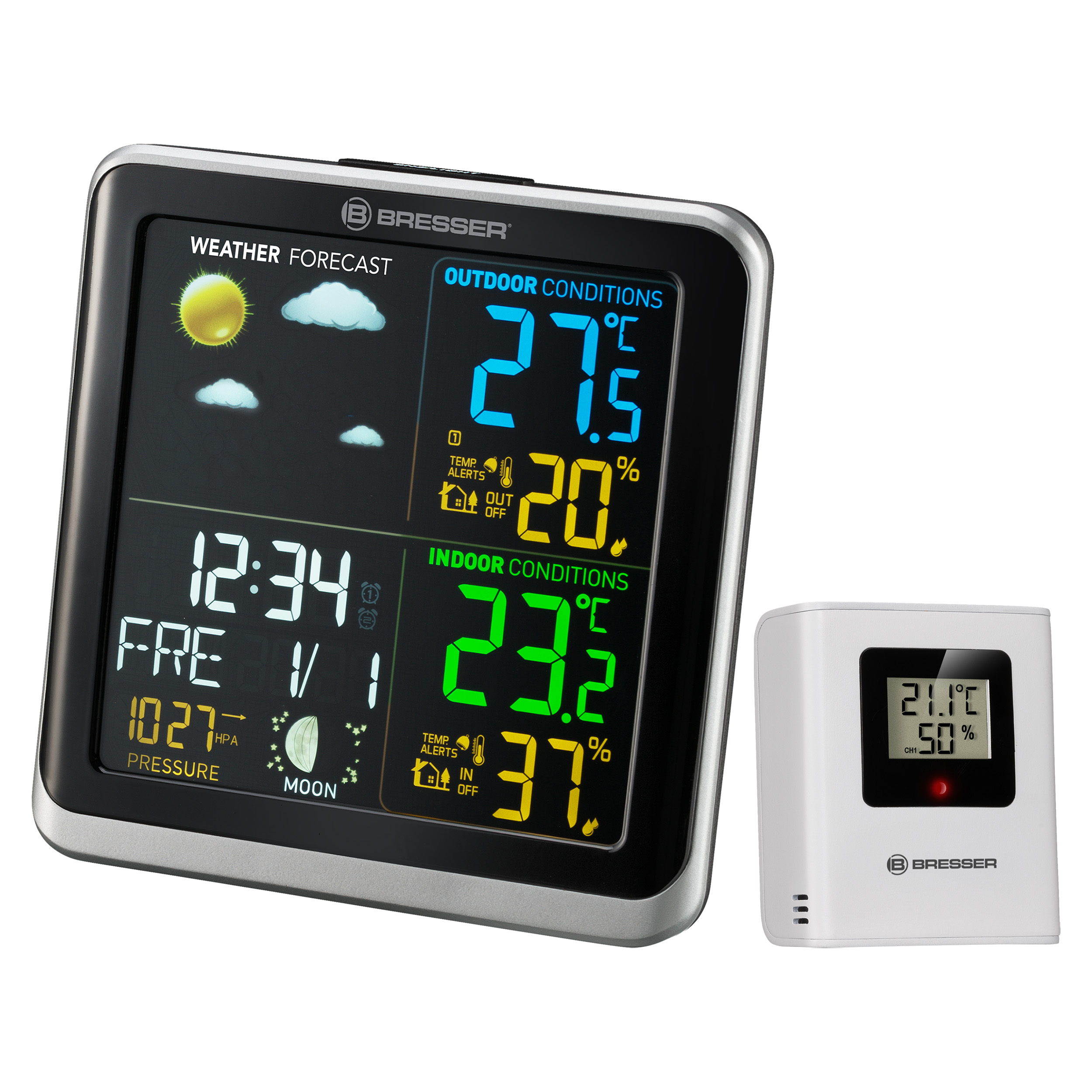 Station météo BRESSER ClimaTemp TB avec Écran LCD Couleur