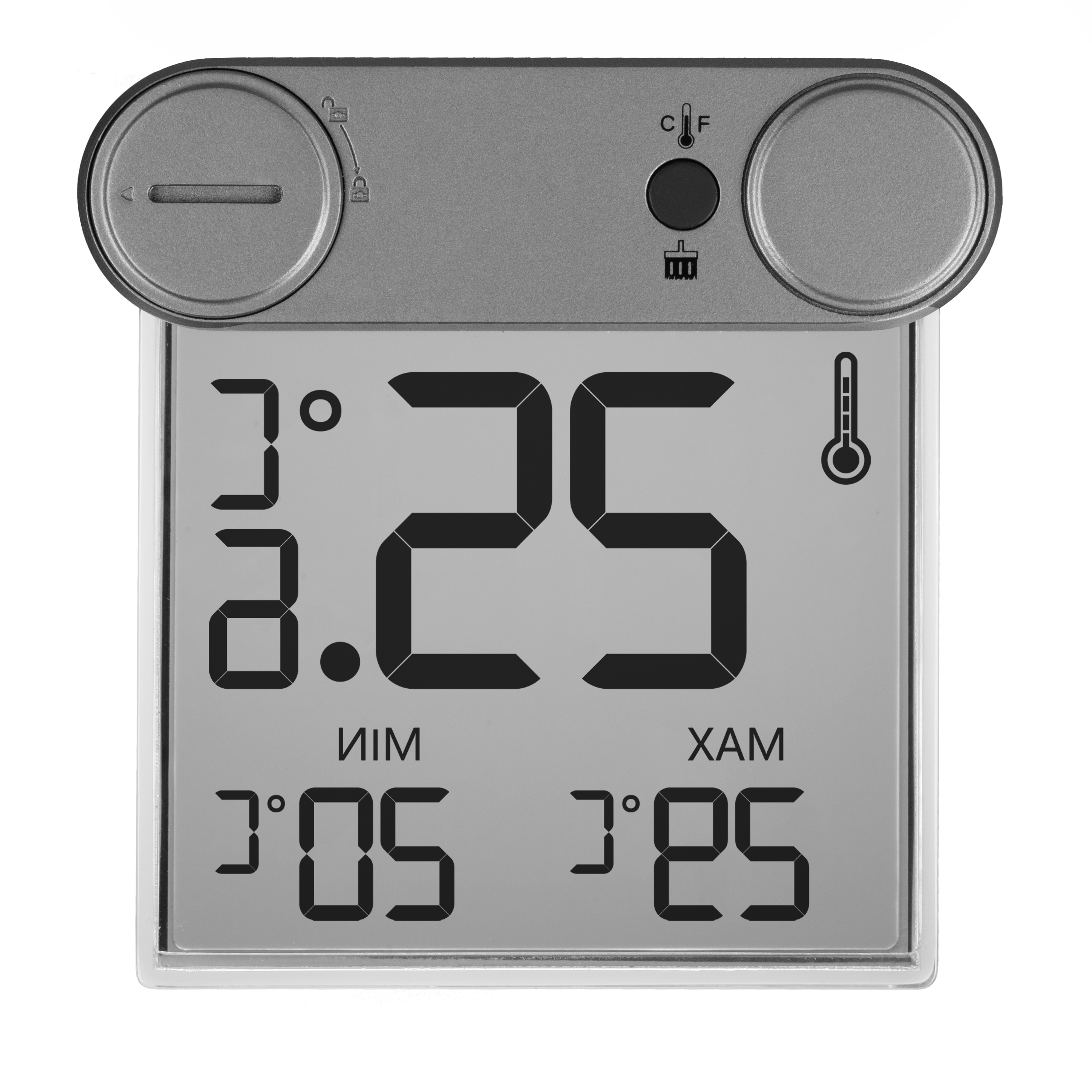 BRESSER Thermomètre de Fenêtre Translucidus WT