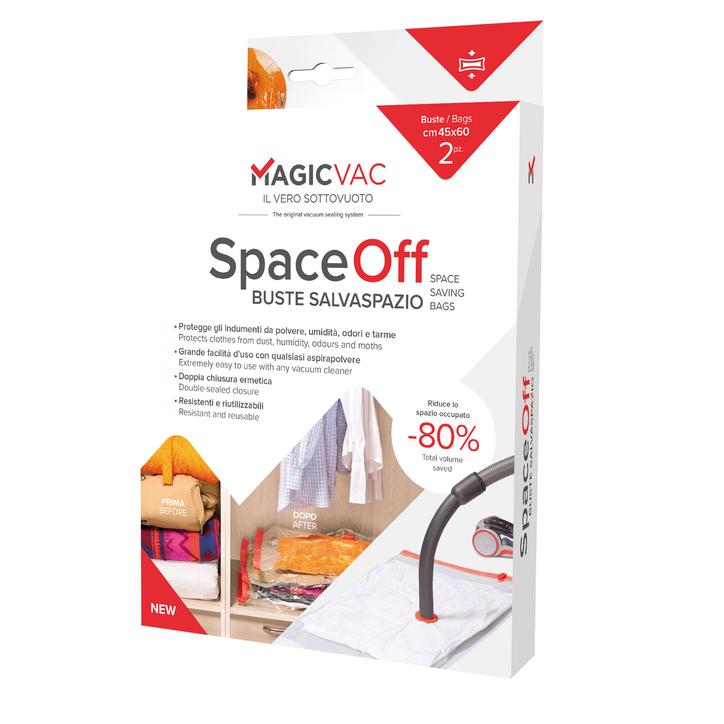 MAGICVAC Big Box Sacs sous vide pour vêtements Set 7 pièces