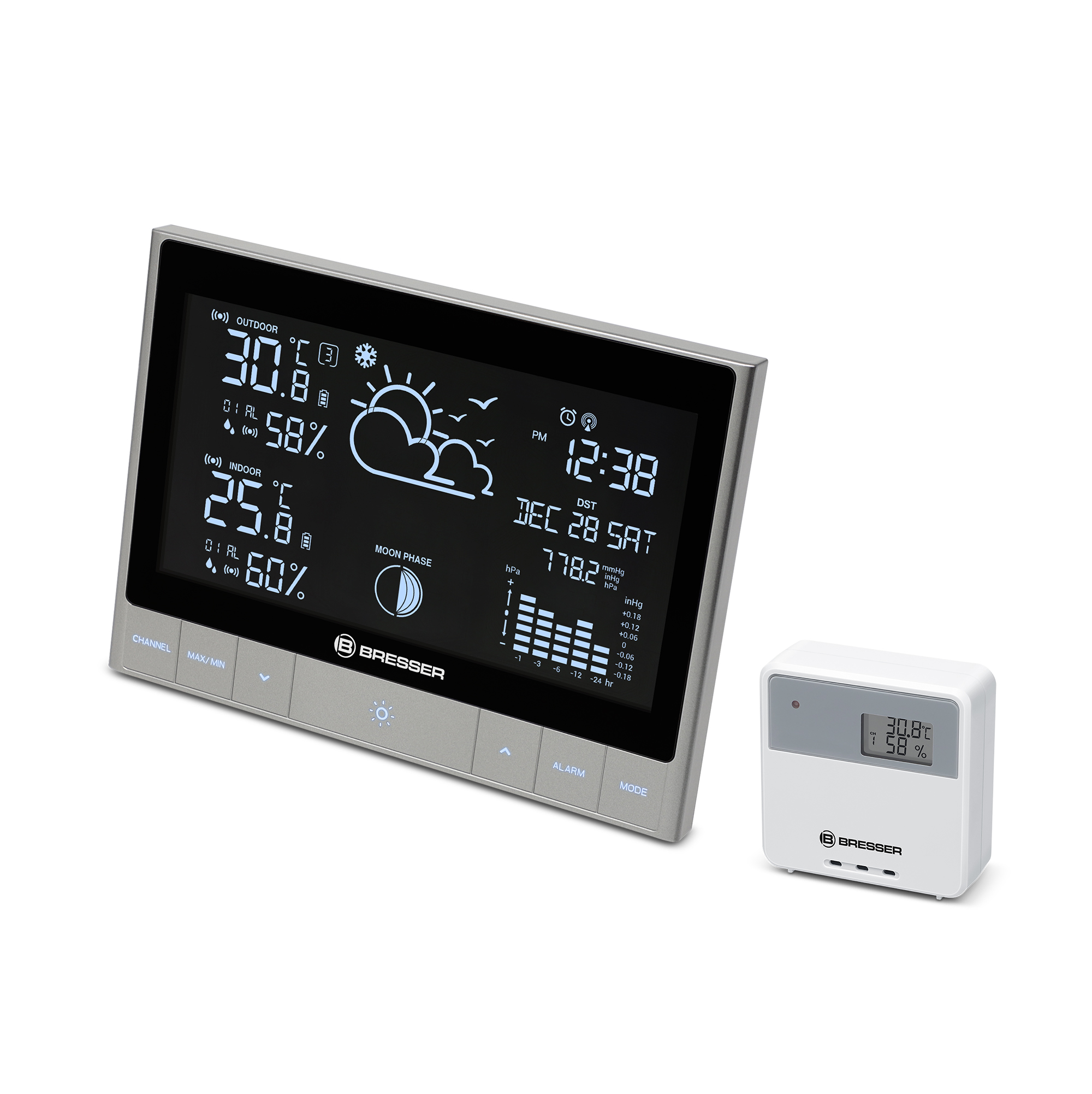 BRESSER Funk-Wetterstation ClimateTemp NDH (Refurbished)